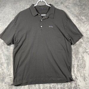 Patagonia Organic Cotton Gray Polo Shirt Mens Large